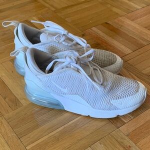 Nike Air Max Girls Sneakers White / Light Blue Youth Size 2.5 - GUC